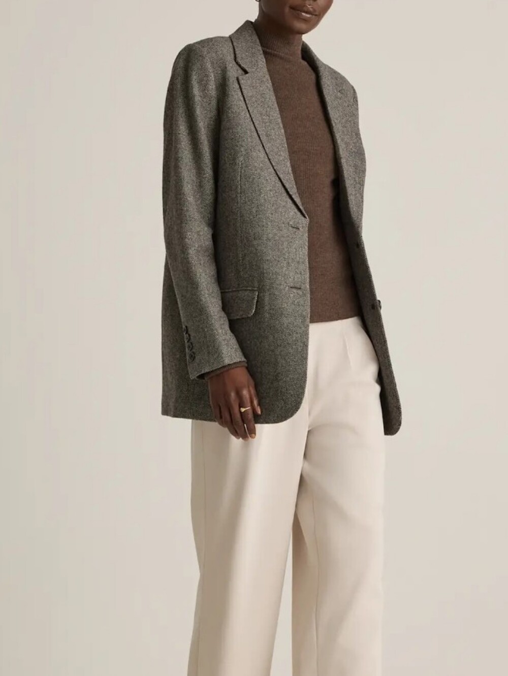 Quince Italian Wool Oversized Blazer XL